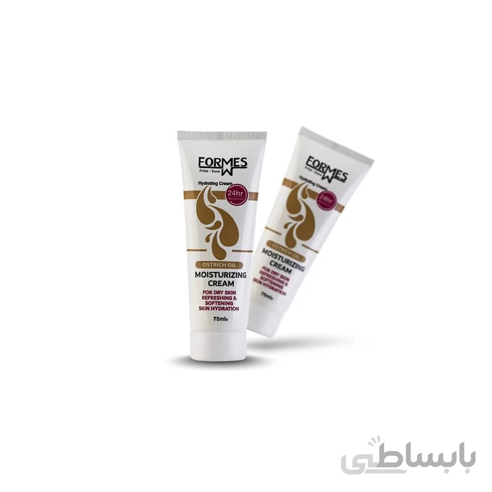 کرم تیوپی ابرسان و مرطوب کننده فورمس حاوی روغن شتر مرغ