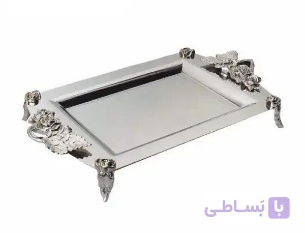سینی استیل مستطیل نگار (متوسط) مدل 302