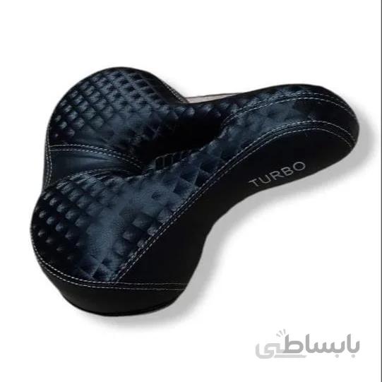 زین دوچرخه پهن طبی پوست ماری مدل توربو