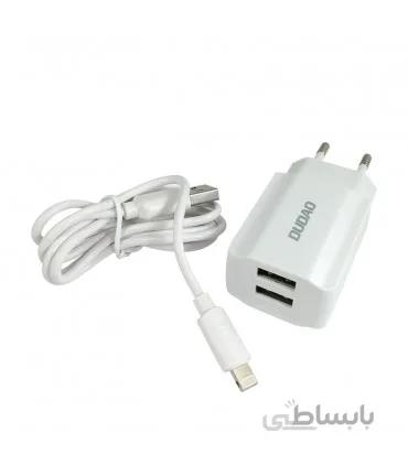 شارژر DUDAO مدل A2EU همراه با کابل آیفون