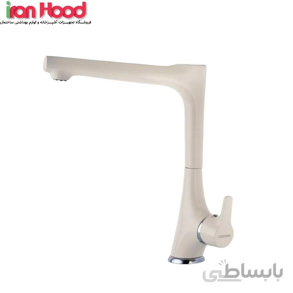 شیر ظرفشویی درخشان مدل نیچر وایت ا Derakhshan white nature kitchen tap