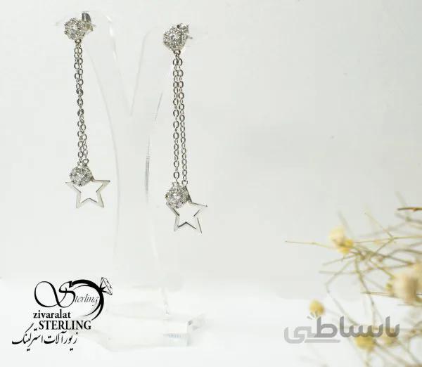گوشواره نقره کد 180562