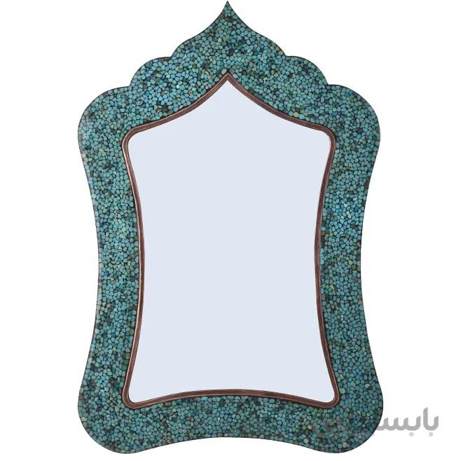 آینه فیروزه کوب اثر آقاجانی ارتفاع 58 سانتی متر کد AF-20