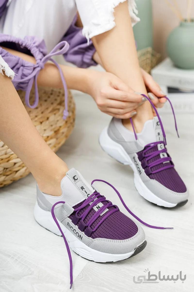 Riccon Kadın Buz Mor Sneaker 0012072