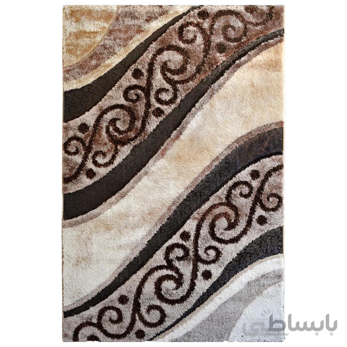 فرش ماشینی فستیوال کد 7939 زمینه کرم چهار متری (150*220)