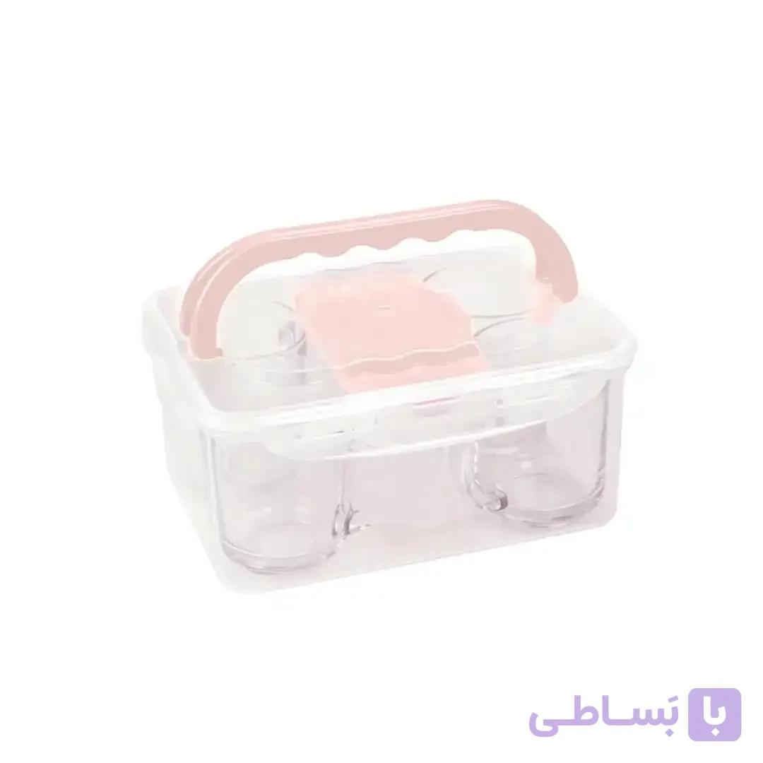 سرویس چای خوری چهار نفره دسته دار لیمون
