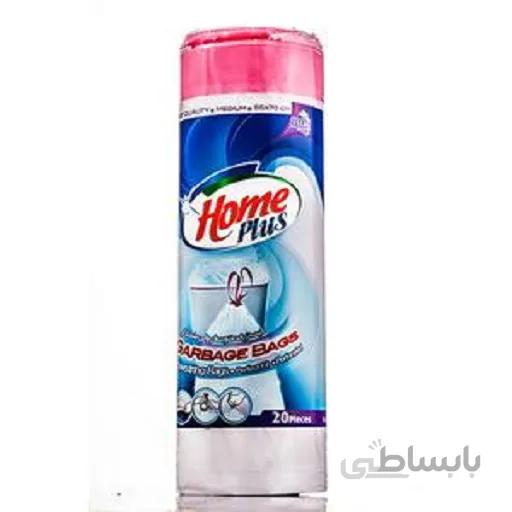کیسه زباله بنددار متوسط 20 عددی هوم پلاس