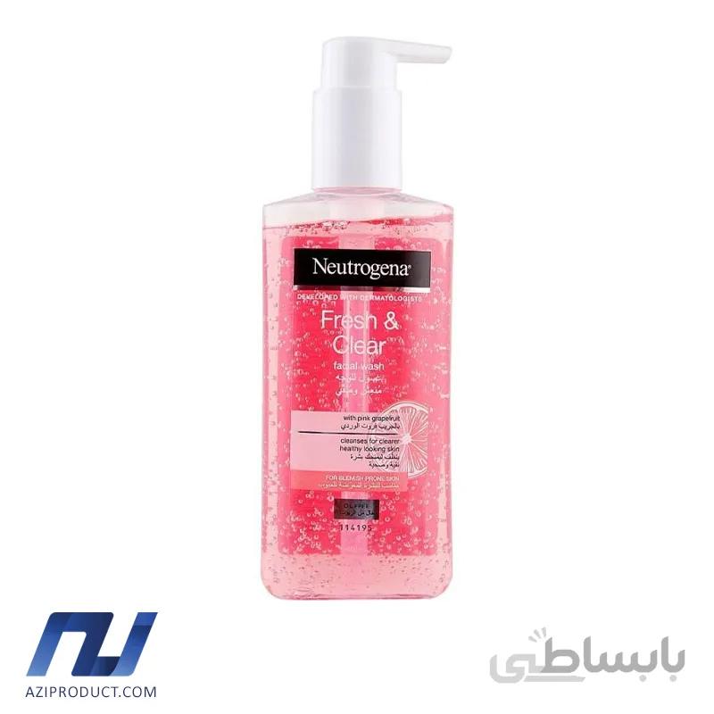 ژل شستشو صورت نوتروژینا مدل Fresh and Clear حجم 200 میل