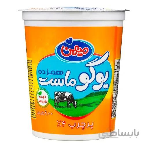 یوگو ماست همزده پر چرب 4% چربی 900 گرمی میهن باکس 12 عددی