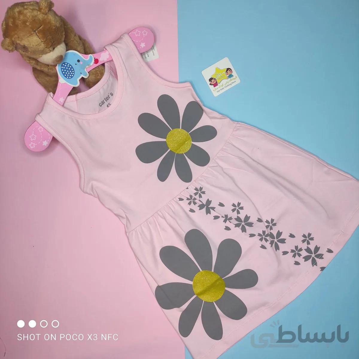 پیراهن پنبه ای خنک گل دار کد:3004