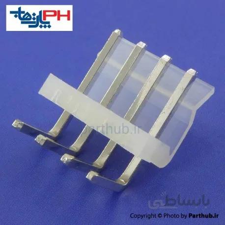 کانکتور پاور بدون قفل (CH) نر 4 پین 3.96mm نود درجه (RA)