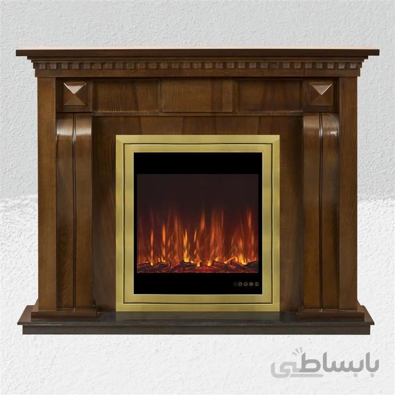 شومینه برقی زمینی آوالون با فریم چوبی ALW005