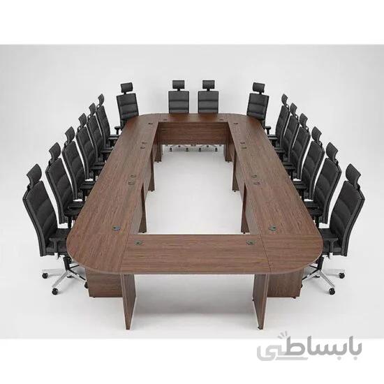 میز کنفرانس یو شکا 20 نفره کد d161