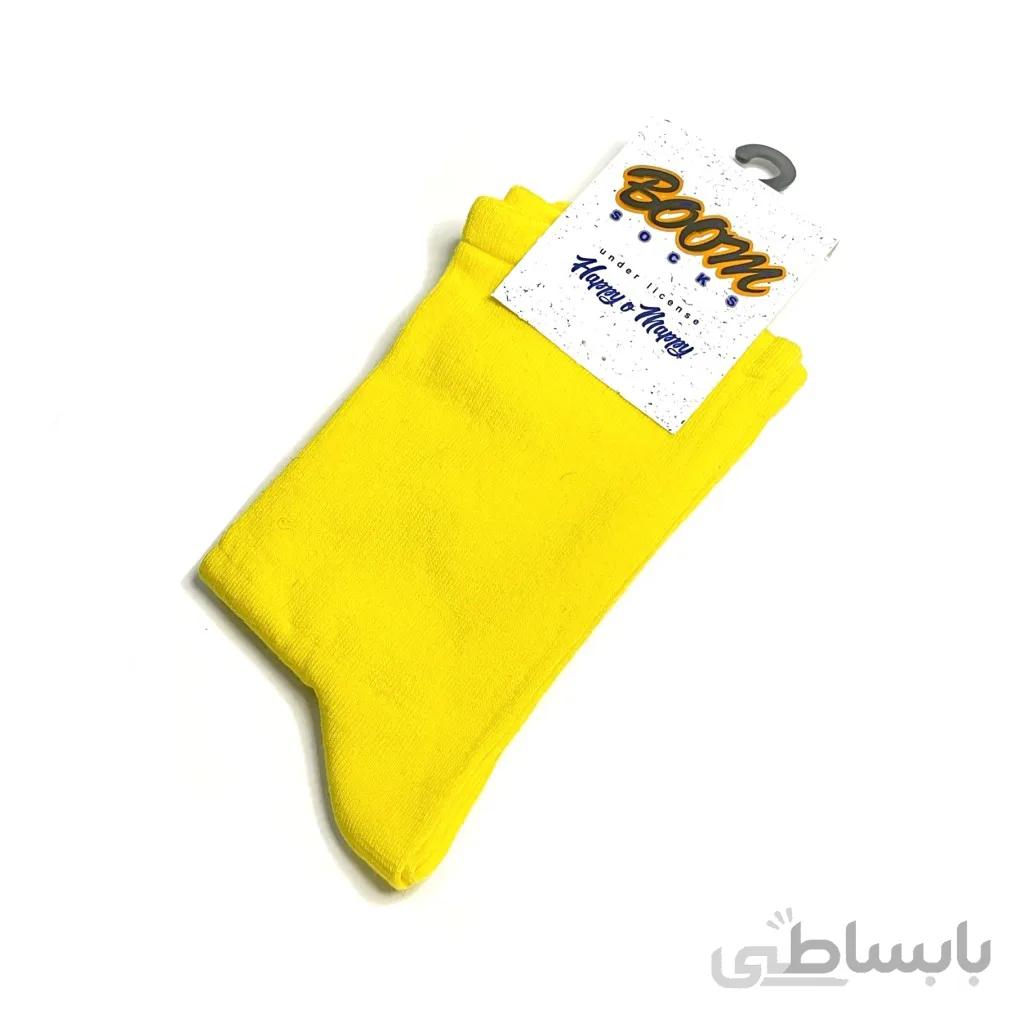 جوراب ساقدار تکرنگ Pure-Ylo1