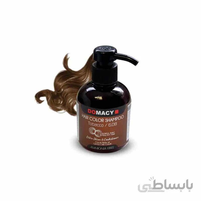 شامپو رنگساژ دوماسی حجم 300 میل شماره 6.08 (تنباکویی)