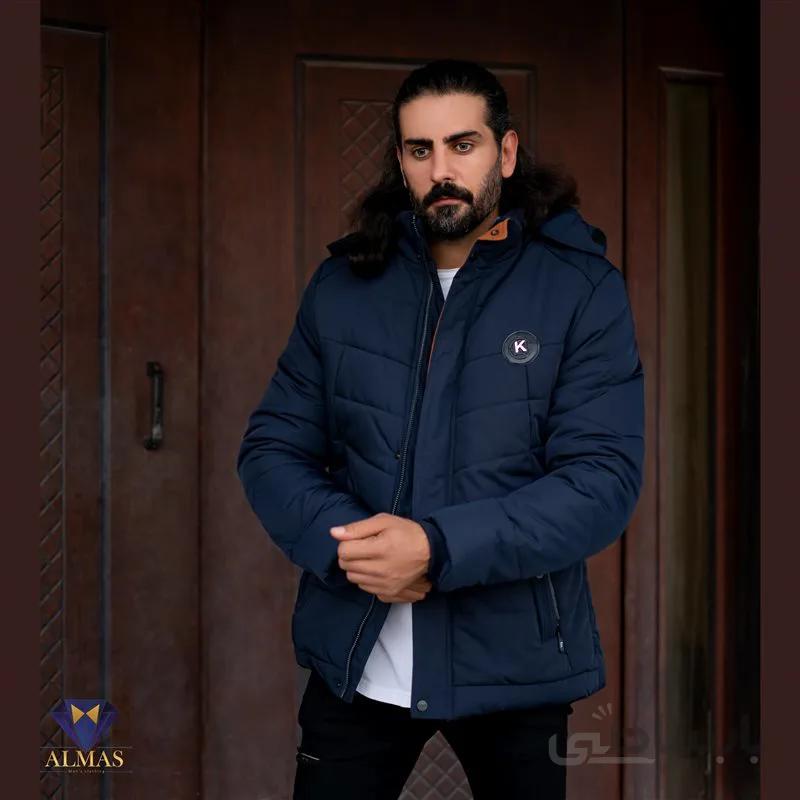 کاپشن کلاه دار مردانه برند DJ کد 7036