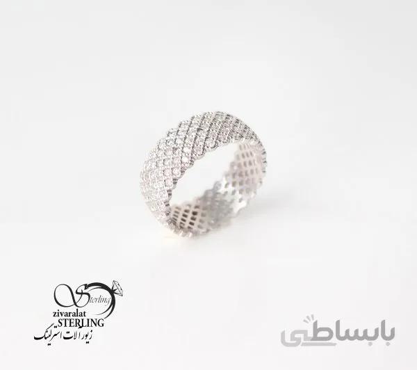انگشتر نقره زنانه طرح ساده