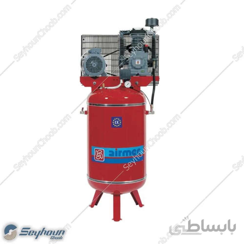 کمپرسور باد ایرمک ایستاده 400 لیتری 10 بار 4 اسب 2 سیلندر سه فاز مدل airmec vk25