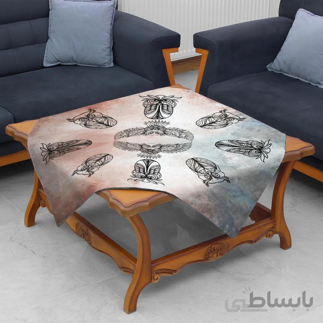رومیزی طرح جغد