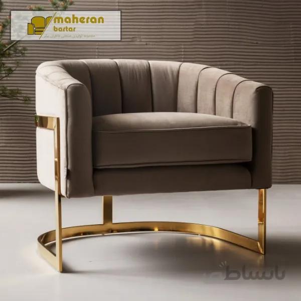 مبل تک نفره استیل طرح دنیز DENIZ