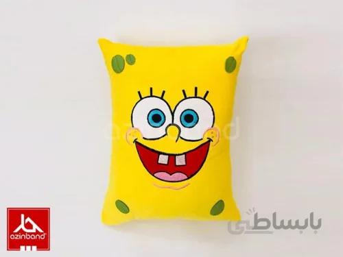 بالش فانتزی باب اسفنجی کد1 ا بالش فانتزی باب اسفنجی با پارچه مخملی