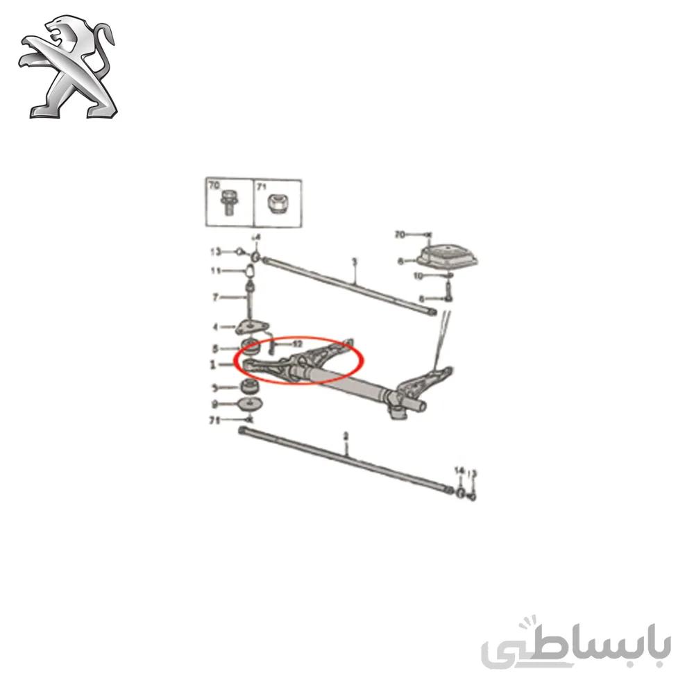 پایه اتاق راست پژو 405
