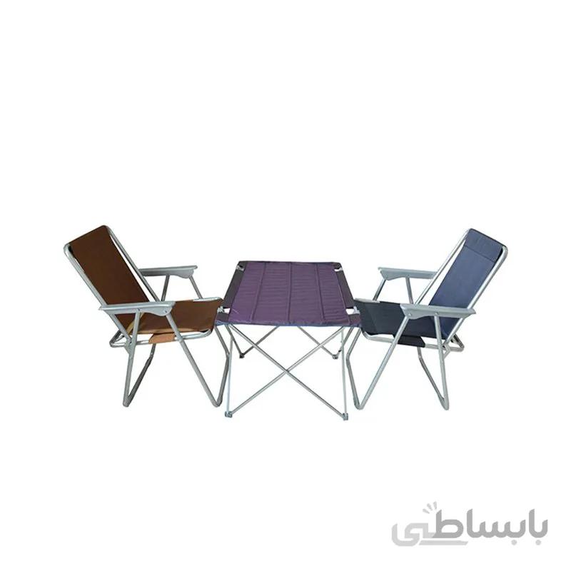 میز صندلی تاشو 5 فنره APD مدل AP-2