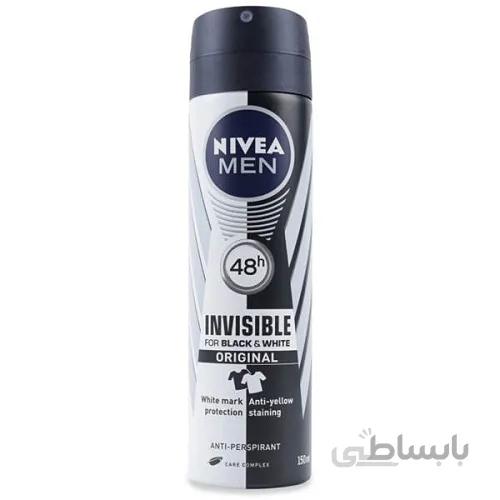 اسپری ضد تعریق مردانه نیوا مدل black and white original حجم 150 میلی لیتر