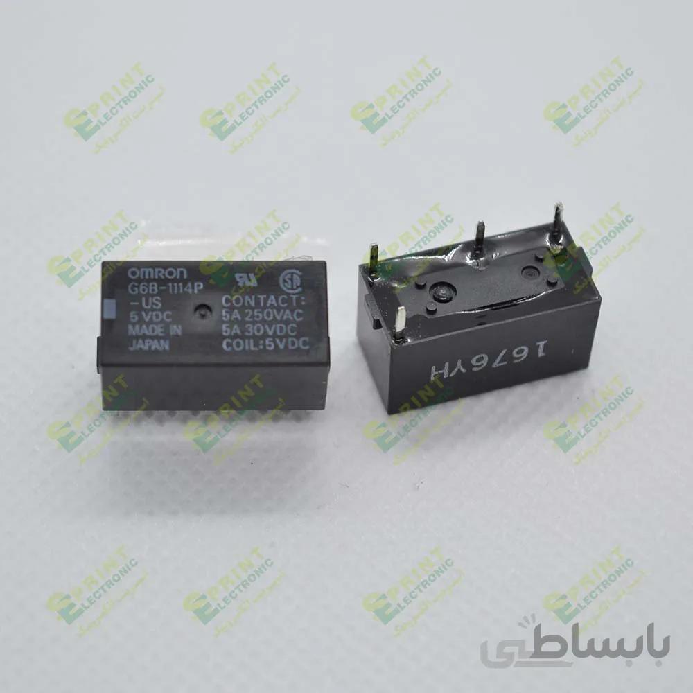 رله 5 ولت 4 پایه 5 آمپر Omron G6B-1114P-US-5VDC