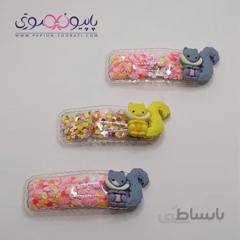 گیره مو تق تقی مدل سنجاب