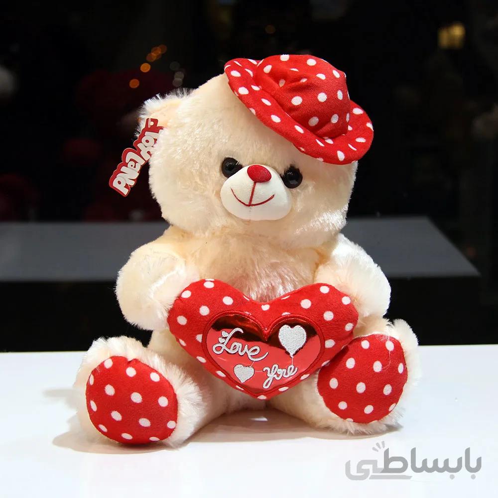 عروسک تدی ولنتاین لاو سایز 35 سانتیمتر