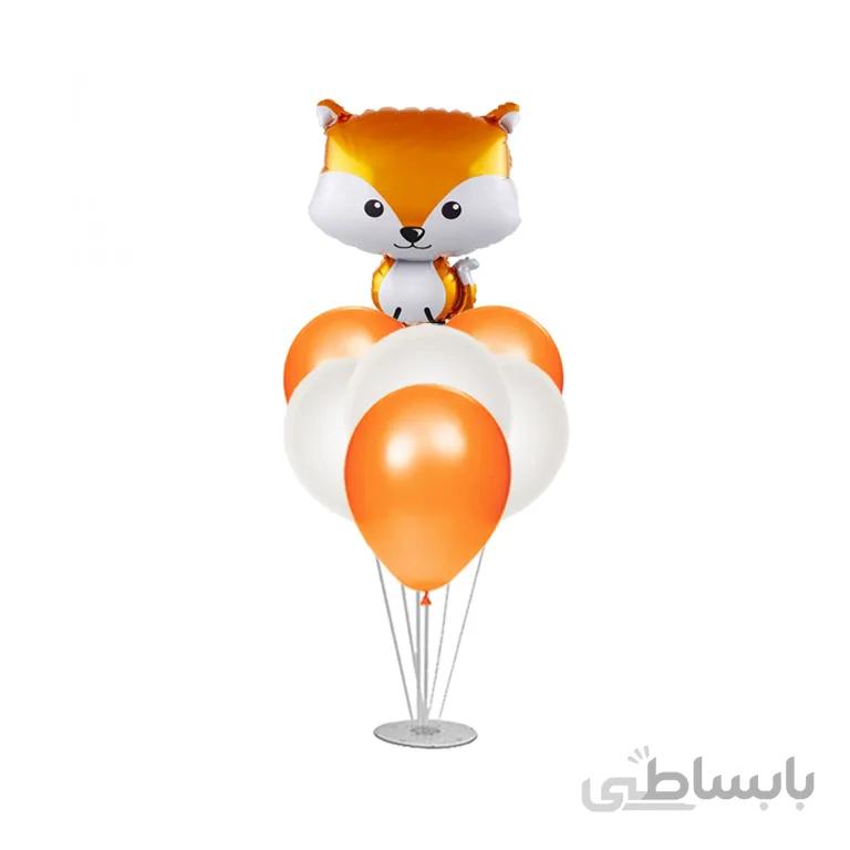 استند بادکنک 7 شاخه طرح روباه مدل STA300