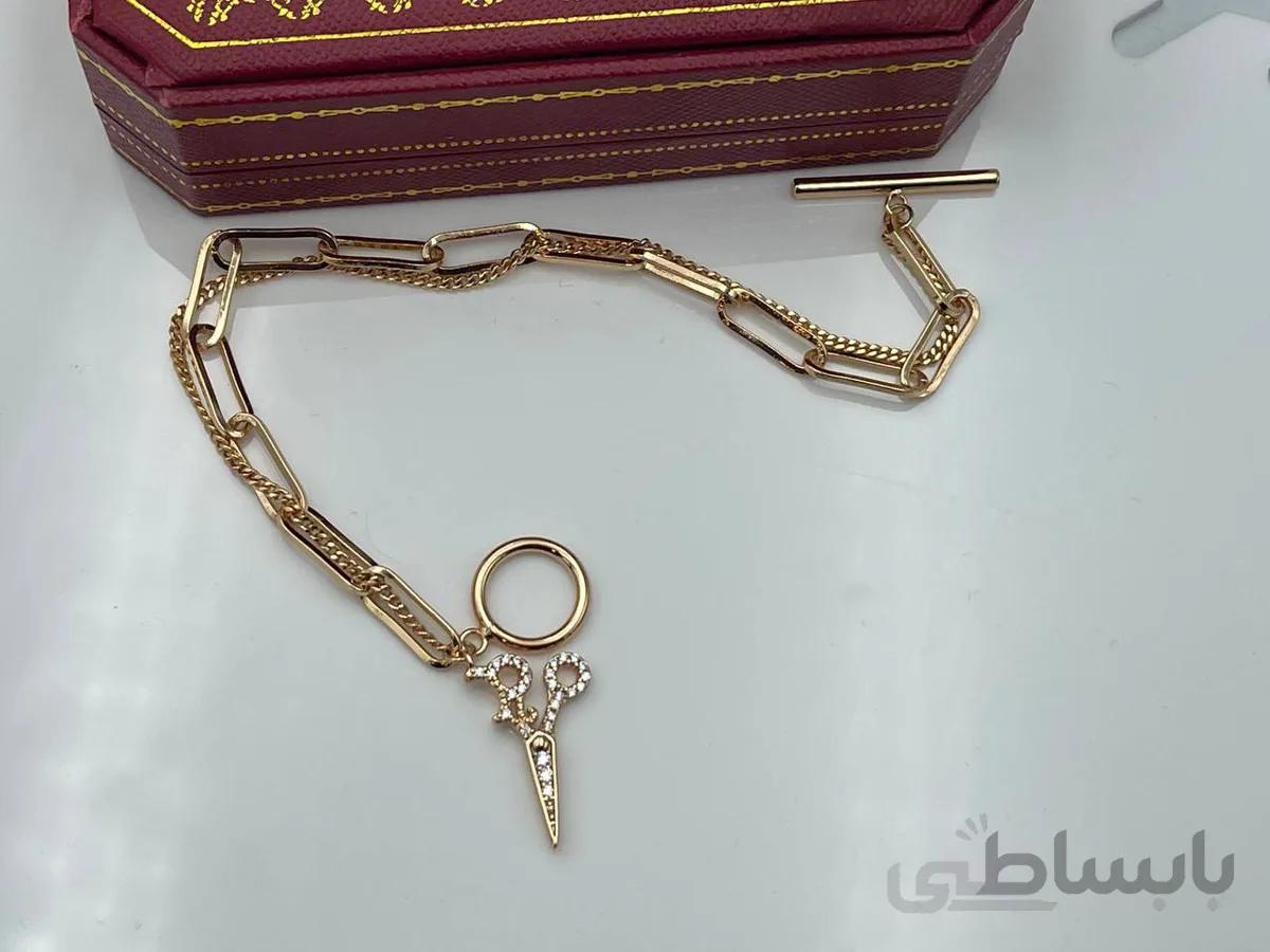 دستبند ژوپینگ با آویز قیچی