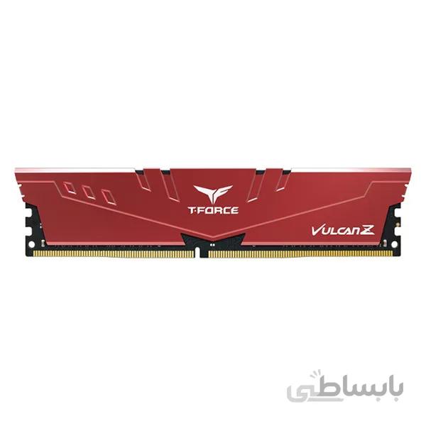 رم کامپیوتر DDR4 تک کاناله 3200 مگاهرتز CL16 تیم گروپ مدل VULCAN Z ظرفیت 8 گیگابایت ا TEAM GROUP VULCAN Z DDR4 GAMING MEMORY