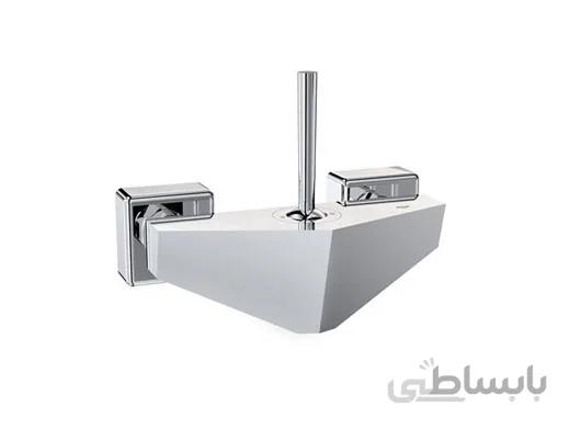 شیر توالت مدل تیفانی کروم ا شیر توالت مدل تیفانی کروم