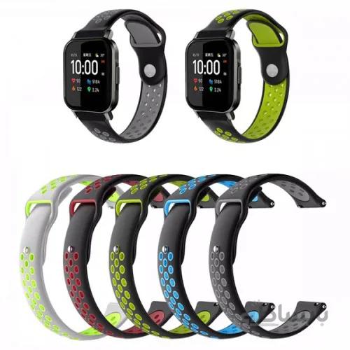 بند سیلیکونی طرح نایکی ساعت هوشمند شیائومی مدل Haylou LS02 ا Nike Watch Strap Sport Band for Xiaomi Haylou LS02
