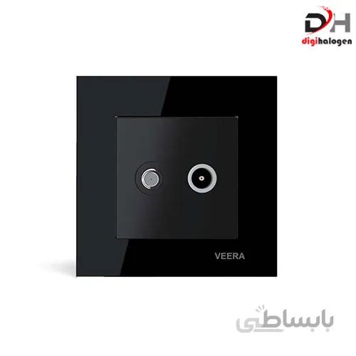 فیش آنتن مرکزی کریستال مشکی ویرا (VEERA)