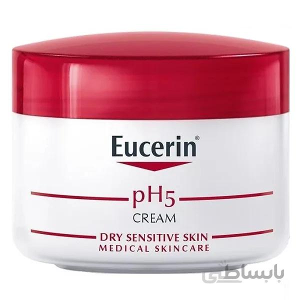 کرم مرطوب کننده و آبرسان اوسرین EUCERIN مدل PH5 حجم ۵۰ میل | پوست خشک و حساس