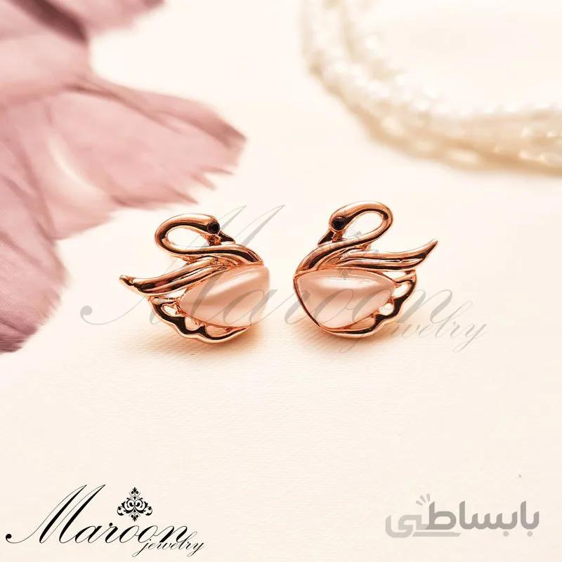 گوشواره قو اپال مارون CG105