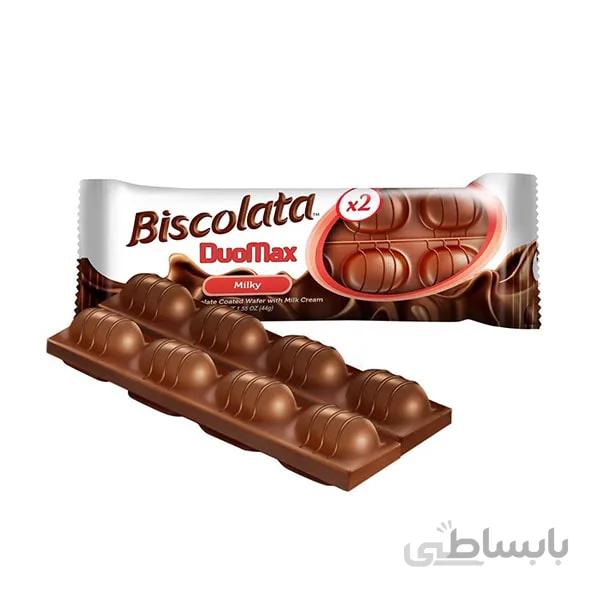 شکلات شیری بیسکولاتا دوماکس – Biscolata DuoMax Hazelnut