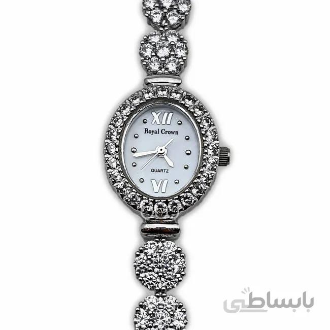 ساعت زنانه رویال کرون نگین دار / ROYAL CROWN 2606