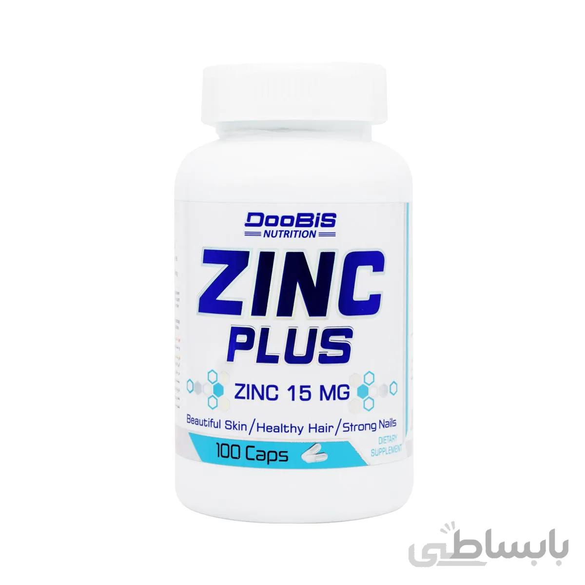 زینک پلاس دوبیس | 100 عدد | بهبود وضعیت پوست، مو و ناخن