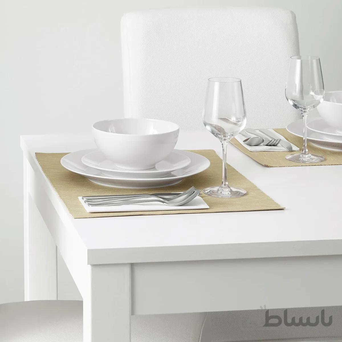 زیربشقابی پارچه ای بژ ایکیا مدل MARIT IKEA MARIT Place mat beige