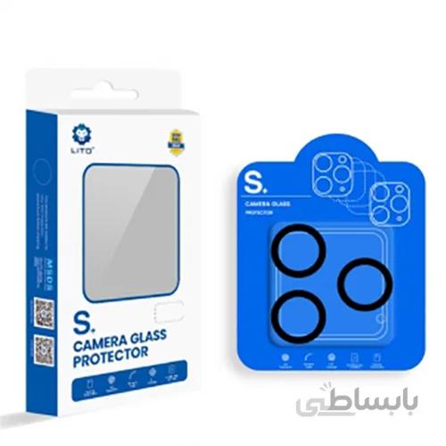 محافظ لنز دوربین آیفون 12 پرو مکس لیتو + Lito Full Coverage Camera Lens iPhone 12 Pro Max