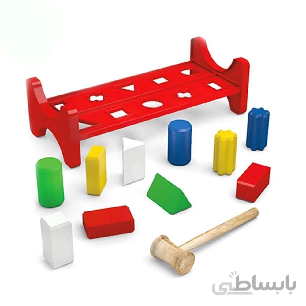 اسباب بازی صفحه اشکال با چکش