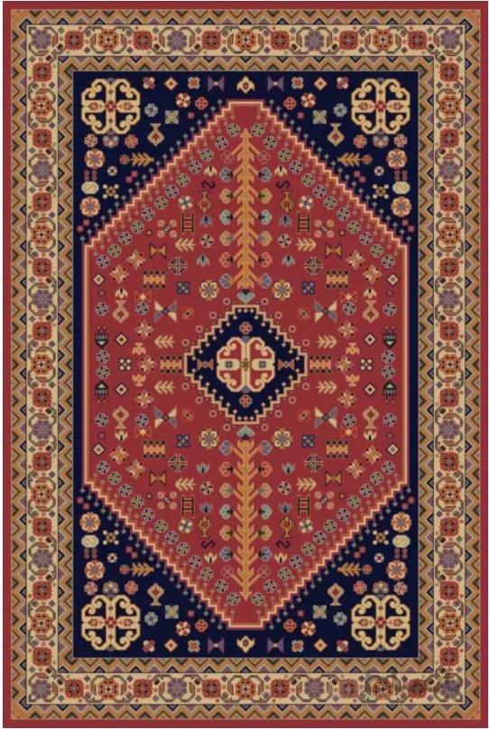 فرش ستاره کویر یزد کلکسیون شاهسون طرح B-008-5050