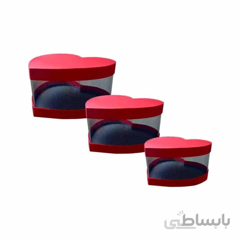 جعبه کادوی طلقی مجموعه 3 عددی مدل STGB198
