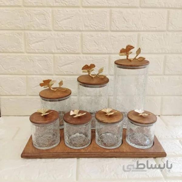 پاسماوری ۷ پارچه درب چوبی