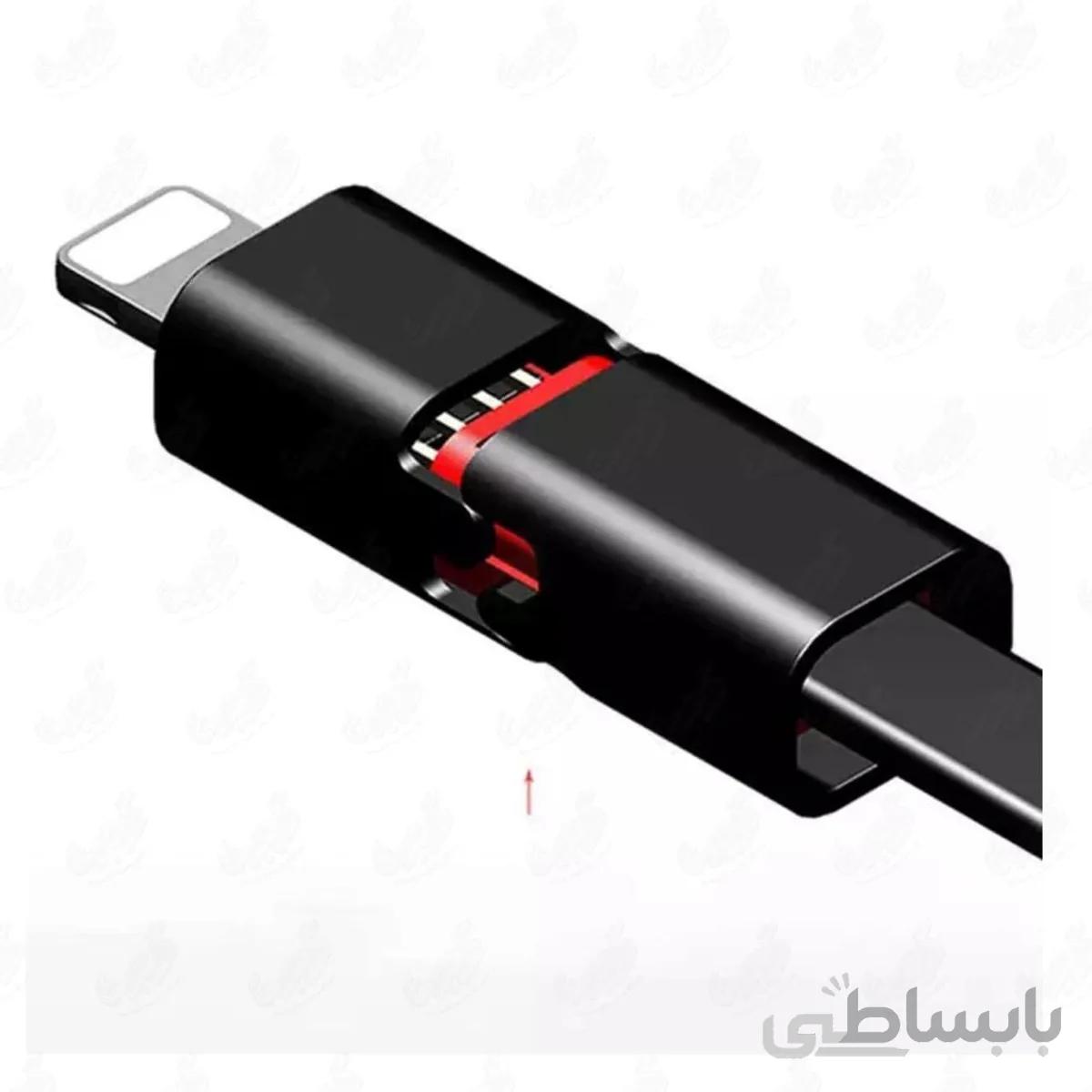 کابل قیچی شونده لایتنینگ(1متری) ا Quickly Repair + Recycling Usb (Lightning) Cable