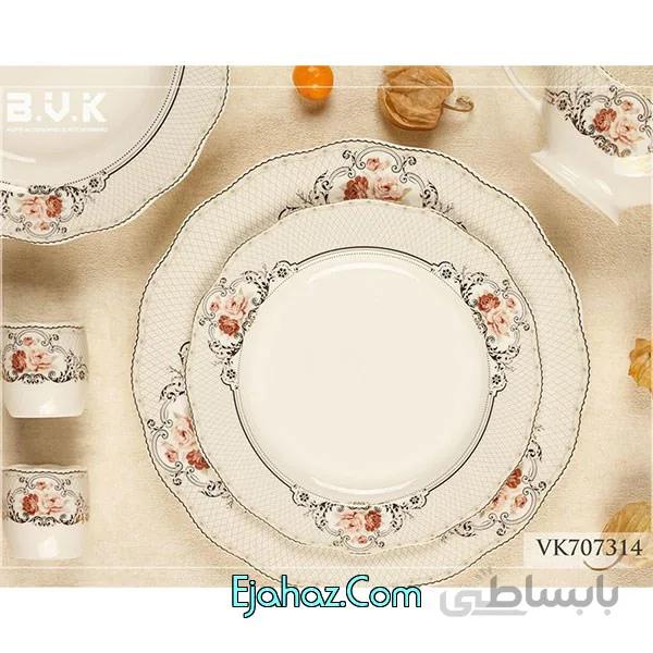سرویس غذاخوری چینی بی وی کی مدل الیزابت بی وی کی(BVK)
